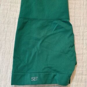 SET Active Sculptflex Power Green Bike Shorts